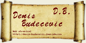 Denis Budečević vizit kartica